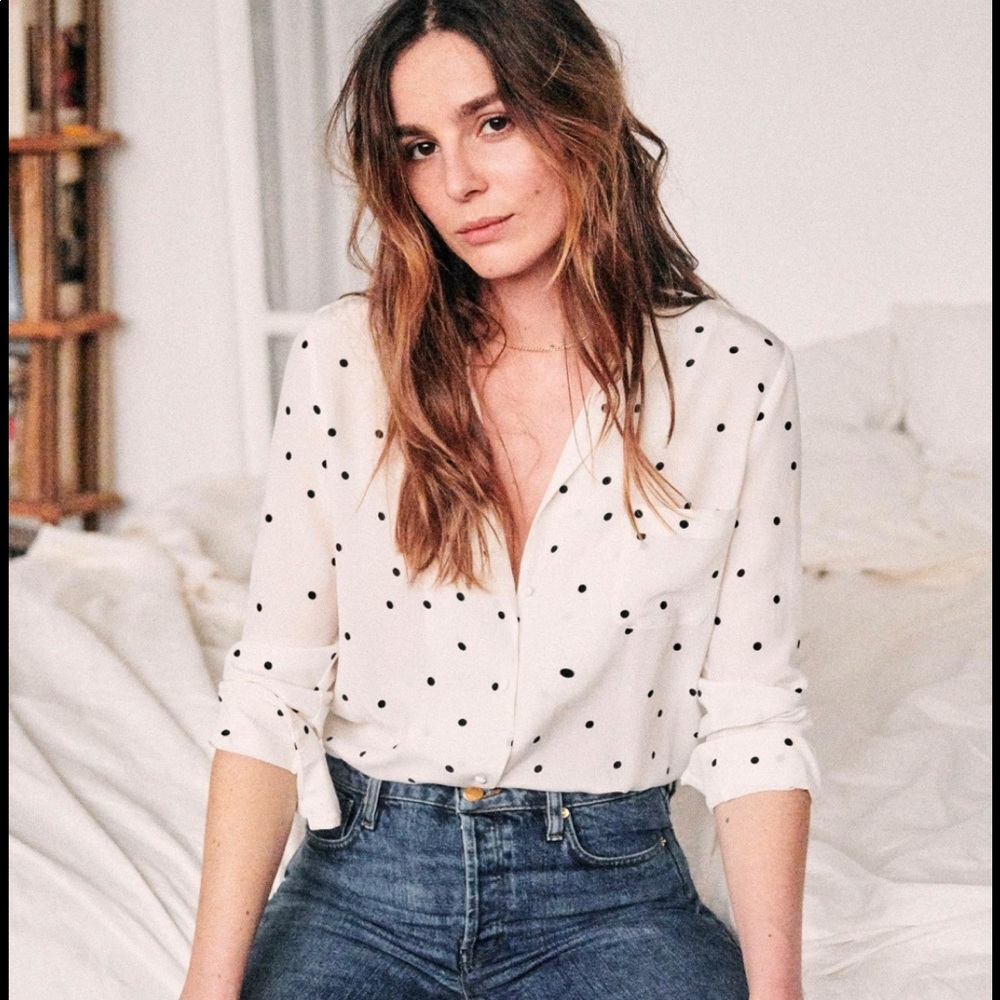 Sezane Florence Silk Shirt